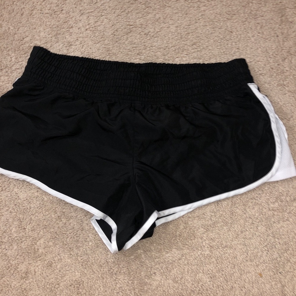black workout shorts